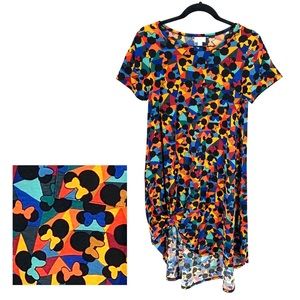 Oversized Disney Mini Mouse Print Tunic Dress Size Small Vacation Ready